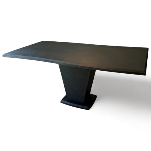 Modern Black Dining Table | Tables by Crafted Glory. Item composed of wood compatible with contemporary style