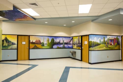 Windows to the World | Street Murals by Juan Diaz | Eden Park Elementary School in Immokalee. Item made of synthetic