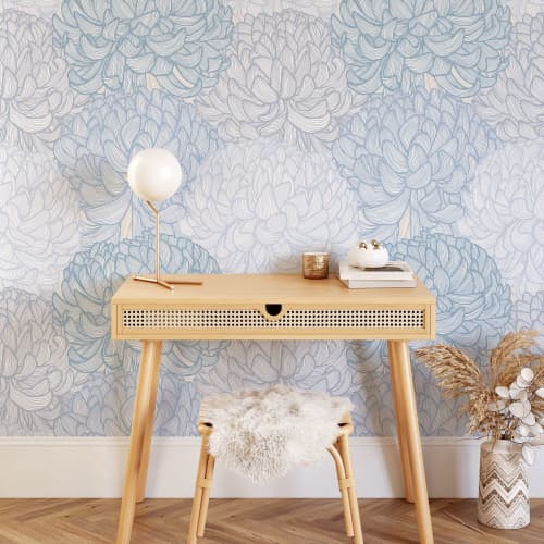 Kiku Wallpaper | Wall Treatments by Patricia Braune. Item made of paper