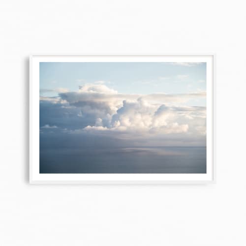 Coastal wall art, 'Clouds over the Ionian Sea' photograph | Photography by PappasBland. Item composed of paper in minimalism or contemporary style