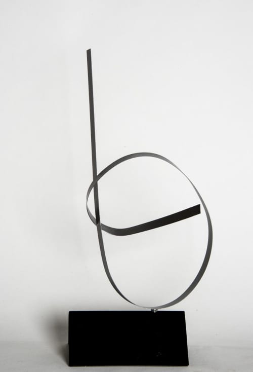 Steel Silver 4 | Sculptures by Joe Gitterman Sculpture. Item composed of steel