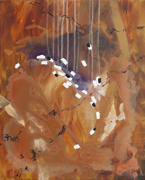 The Light Moving On | Oil And Acrylic Painting in Paintings by PUGMATIK. Item made of canvas works with contemporary & country & farmhouse style