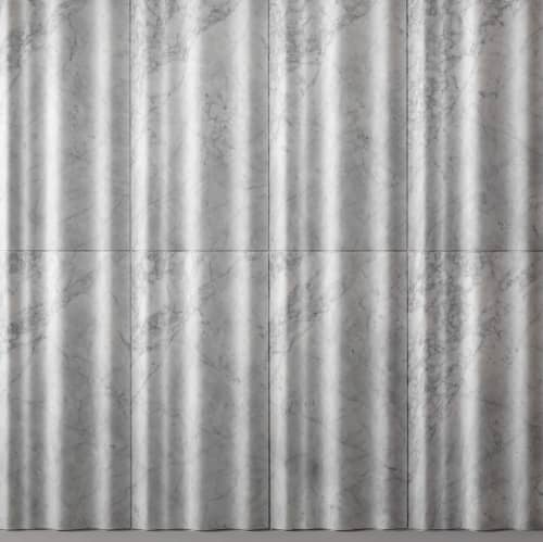Chiffon  | 3D  Marble Wall Covering | Tiles by Lithos Design | Aaltos in Fjärdingen. Item composed of marble