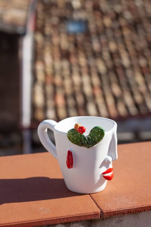 Carmelina Mug | Drinkware by Patrizia Italiano. Item composed of ceramic