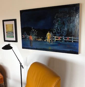 "Breakthrough" | Mixed Media by Kate Joiner. Item composed of wood and synthetic