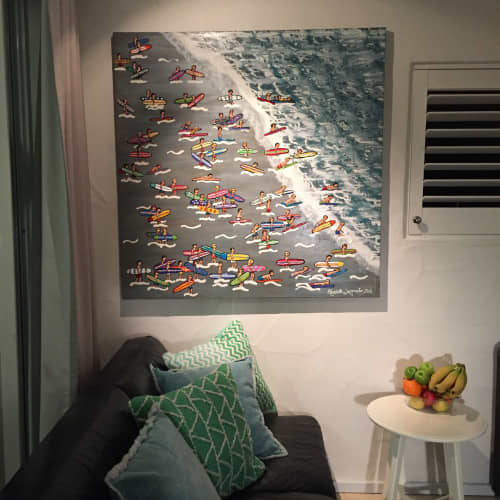 Surfers Corner | Paintings by Elizabeth Langreiter Art | Noosa Blue Resort in Noosa Heads