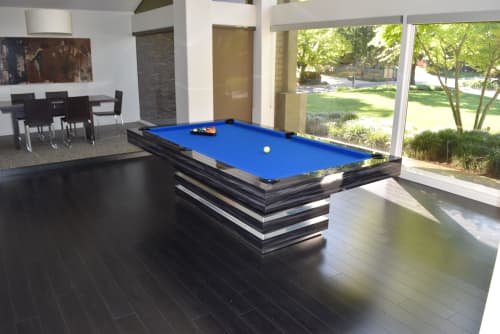 Hermosa Modern Pool Table By B A, Dining Room Pool Table With Chairs