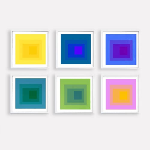 Color Study Set of 6 | Prints by Daylight Dreams Editions. Item made of paper works with minimalism & mid century modern style