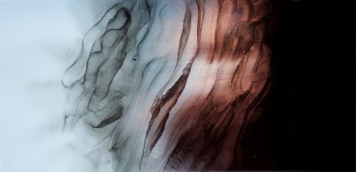 'METAL' - Luxury Epoxy Resin Abstract Artwork | Oil And Acrylic Painting in Paintings by Christina Twomey Art + Design. Item composed of synthetic