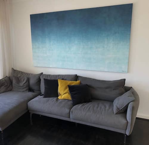 Gradual Tide | Oil And Acrylic Painting in Paintings by George Hall Art. Item made of synthetic