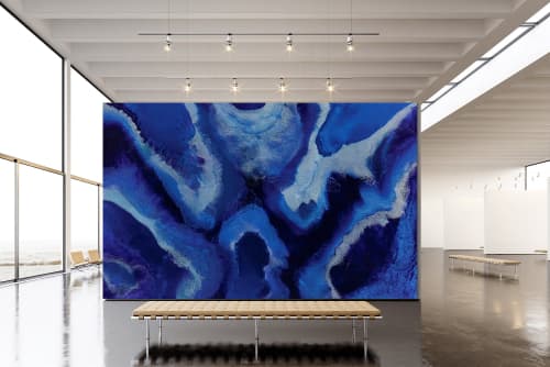 Jewel of Capri Wallpaper Mural | Wall Treatments by MELISSA RENEE fieryfordeepblue  Art & Design. Item in contemporary or eclectic & maximalism style