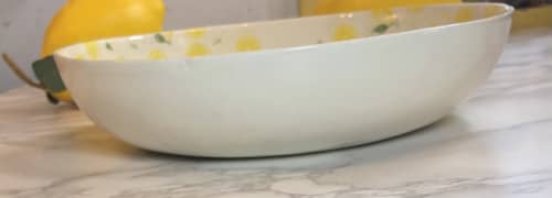 Lemon Pasta Bowls | Dinnerware by Nori’s Wishes Studio. Item made of ceramic