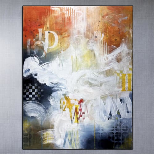 Symbolic Statements | Oil And Acrylic Painting in Paintings by Andrada Anghel. Item composed of canvas compatible with contemporary and industrial style