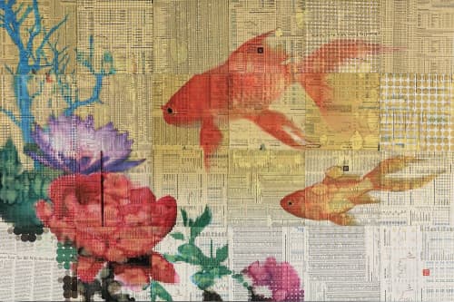 Don't Forget Your Bonds | Mixed Media by Phillip Hua. Item composed of paper and synthetic