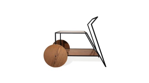 VELVET Tea Cart | Storage by Tiago Curioni Studio | CASACOR in Jardim Everest. Item made of wood