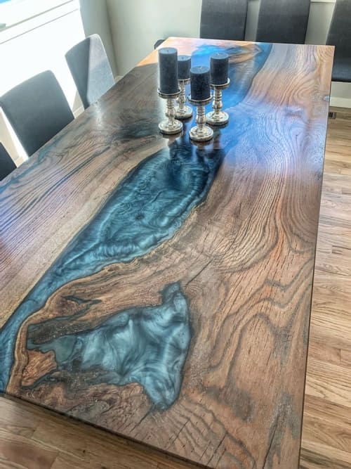 Bethany | Dining Table in Tables by J Strowmatt Designs. Item made of oak wood & synthetic