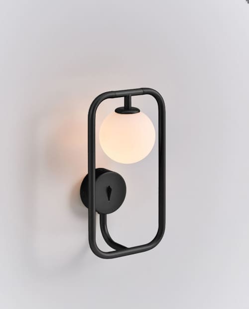 Sircle Wall Sconce | Sconces by SEED Design USA. Item made of brass with glass
