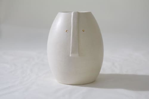 Nosy Noah | Vase in Vases & Vessels by Kristina Kotlier. Item made of stoneware works with boho & minimalism style
