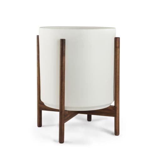 The Fourteen w/ Stand Planter | Vases & Vessels by LBE Design. Item composed of wood and ceramic