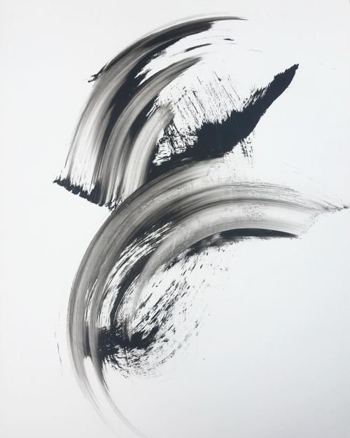 Air Quotes | Oil And Acrylic Painting in Paintings by Misty Hughes. Item made of synthetic