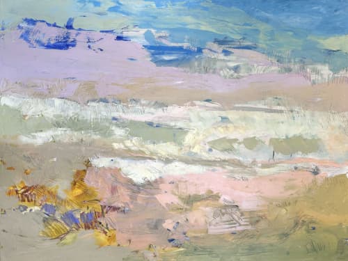 Painting for Coastal Elegance: Beloved by Dorothy Fagan | Mixed Media in Paintings by Dorothy Fagan Fine Arts. Item composed of canvas in mid century modern or contemporary style