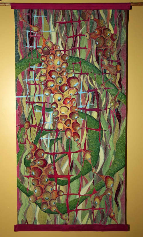 Dragon Trellis | Oil And Acrylic Painting in Paintings by Cudra Clover. Item made of canvas