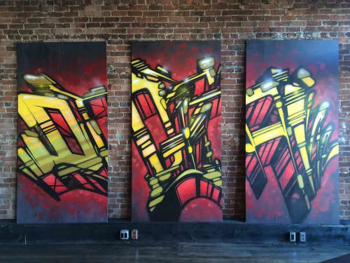 Digital - DPL Wireless - ATM Solutions | Paintings by Christian Toth Art | Tide & Boar in Moncton. Item made of wood with synthetic