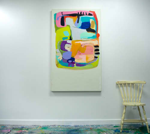 Explanations | Oil And Acrylic Painting in Paintings by Claire Desjardins. Item composed of canvas