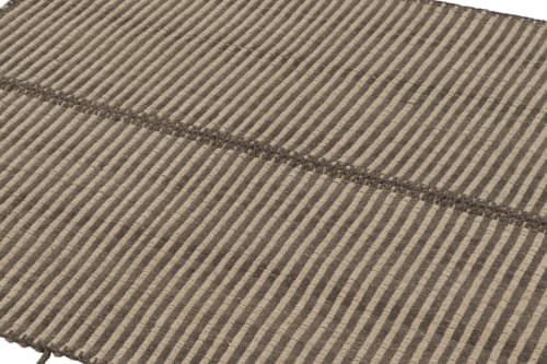 Rug & Kilim's Accent Kilim with Beige and Brown Textural | Area Rug in Rugs by Rug and Kilim