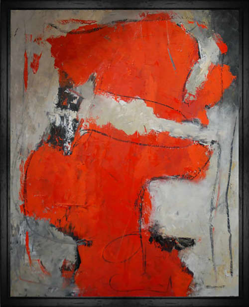 Fantasia | Oil And Acrylic Painting in Paintings by Sophie DUMONT.. Item made of canvas works with minimalism & contemporary style