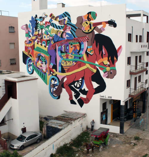 La Caravana | Street Murals by Louis Lambert aka 3ttman