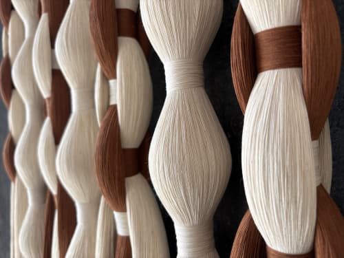 Lomas Style Macrame Wall Hanging | Wall Hangings by Sarmal Design. Item made of wood & cotton compatible with boho and mid century modern style