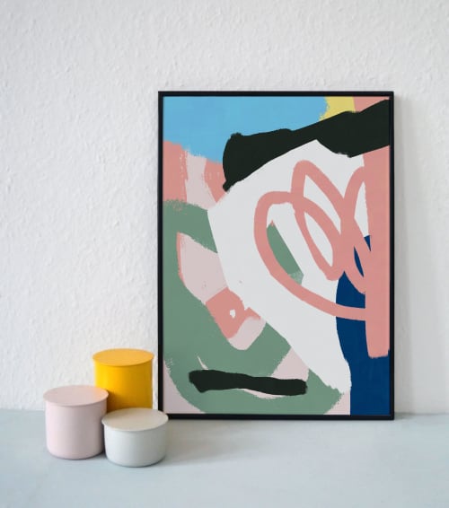 "Slightly" signed art print - Size: A3, Framed | Prints by Jilli Darling. Item made of paper