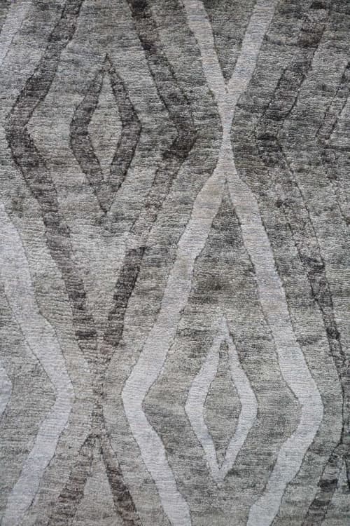 African Safari Silk Rug 6'4" x 8'7" | Area Rug in Rugs by MEEM RUGS. Item in contemporary or coastal style