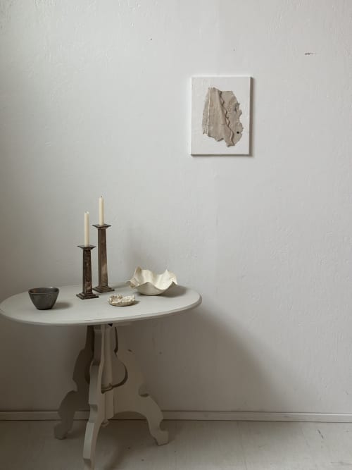 Route 20 | Wall Sculpture in Wall Hangings by Nicole Neu. Item made of canvas with paper works with minimalism & mid century modern style