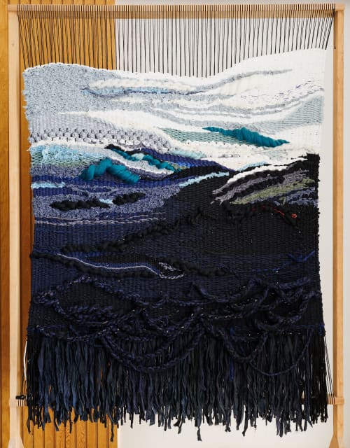 REPOSE gallery-inspired natural fiber art | Tapestry in Wall Hangings by Jocelyn Fiber Art
