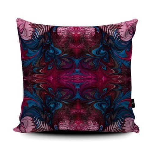 The Dragon's fire | Cushion in Pillows by KALEIDO MARBLING ART. Item made of cotton