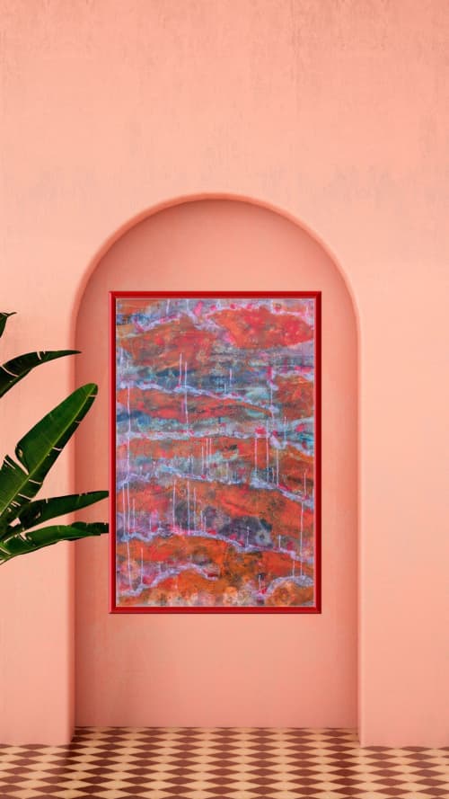 Surge #5 | Mixed Media by Joanie Gagnon San Chirico Studio. Item made of canvas & fiber