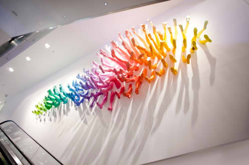 Medusa’s Shoes | Wall Sculpture in Wall Hangings by John Breed. Item composed of wood and synthetic