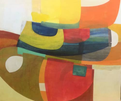 Coast to Coast | Oil And Acrylic Painting in Paintings by Victoria Johnson. Item composed of wood and synthetic