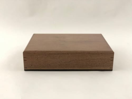 Desktop Humidor in Walnut | Chest in Storage by Brian Holcombe Woodworker. Item composed of walnut