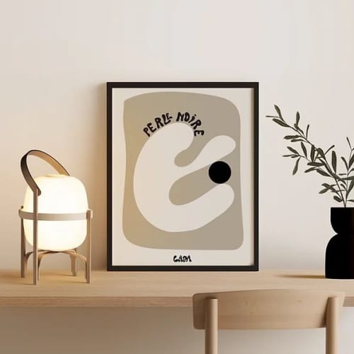 Perle Noire | Prints by Casa Sanctum. Item composed of paper in minimalism or contemporary style
