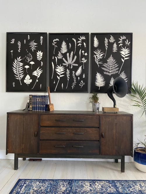 Set of 3 Huge Botanicals 24x36 inches | Prints by Erik Linton. Item made of paper