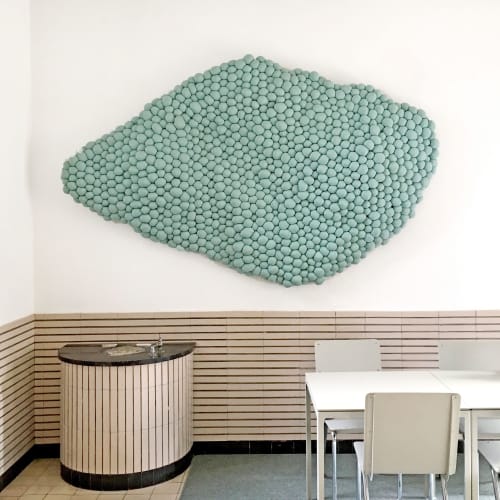 Growing Textiles nr. 002 - Green | Sculptures by Studio Mieke Lucia