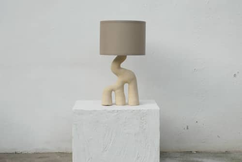 Calonge Table Lamp | Lamps by niho Ceramics. Item made of stoneware works with contemporary & coastal style