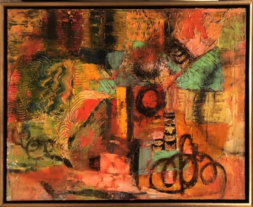 Middle Finger 2020 | Oil And Acrylic Painting in Paintings by Niki J Sands. Item composed of canvas & synthetic