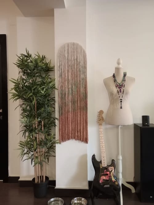 Macrame Wall Art, Fiber Art, Boho Wall Hanging | Tapestry in Wall Hangings by Magdyss Boutique. Item composed of fiber