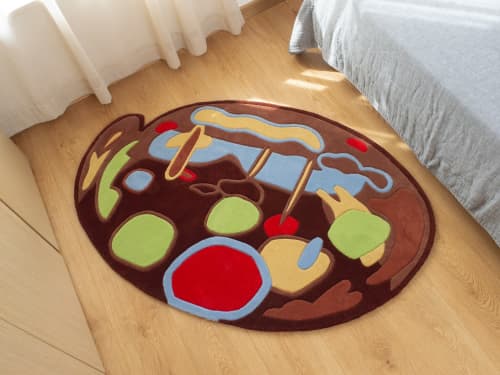 Carnival Vision | Small Rug in Rugs by Tuft Love Studio. Item made of cotton with fiber