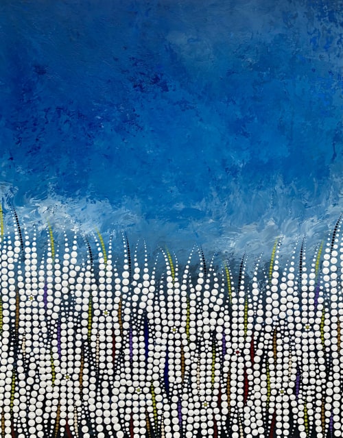 I'll Love You in the Blue | Oil And Acrylic Painting in Paintings by Stephen Rowe. Item made of canvas with synthetic