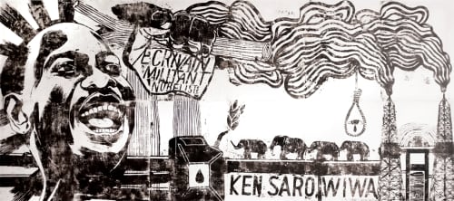 Ken Saro Wiwa | Art Curation by Les soeurs Chevalme | Centre Ken Saro-Wiwa in Paris